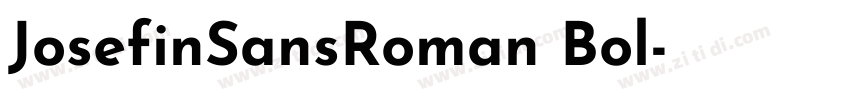 JosefinSansRoman Bol字体转换